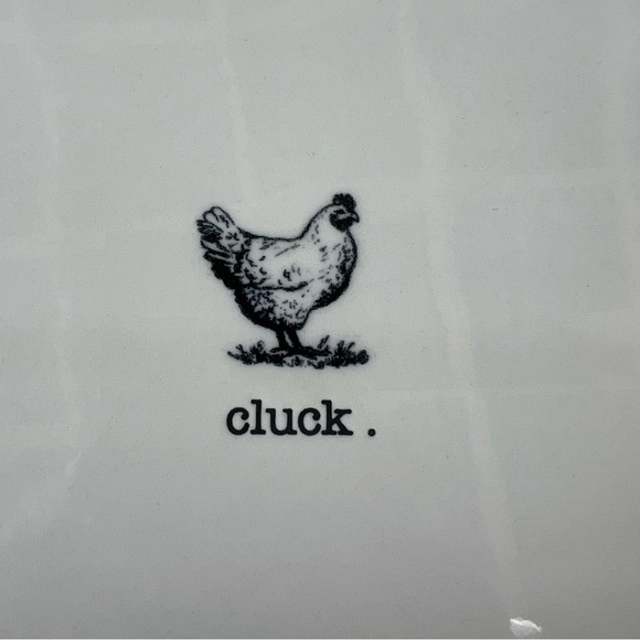 Rae Dunn Farmline Farmhouse Serving Platter Steer Chicken Pig Moo Cluck Oink GUC - Picture 5 of 9